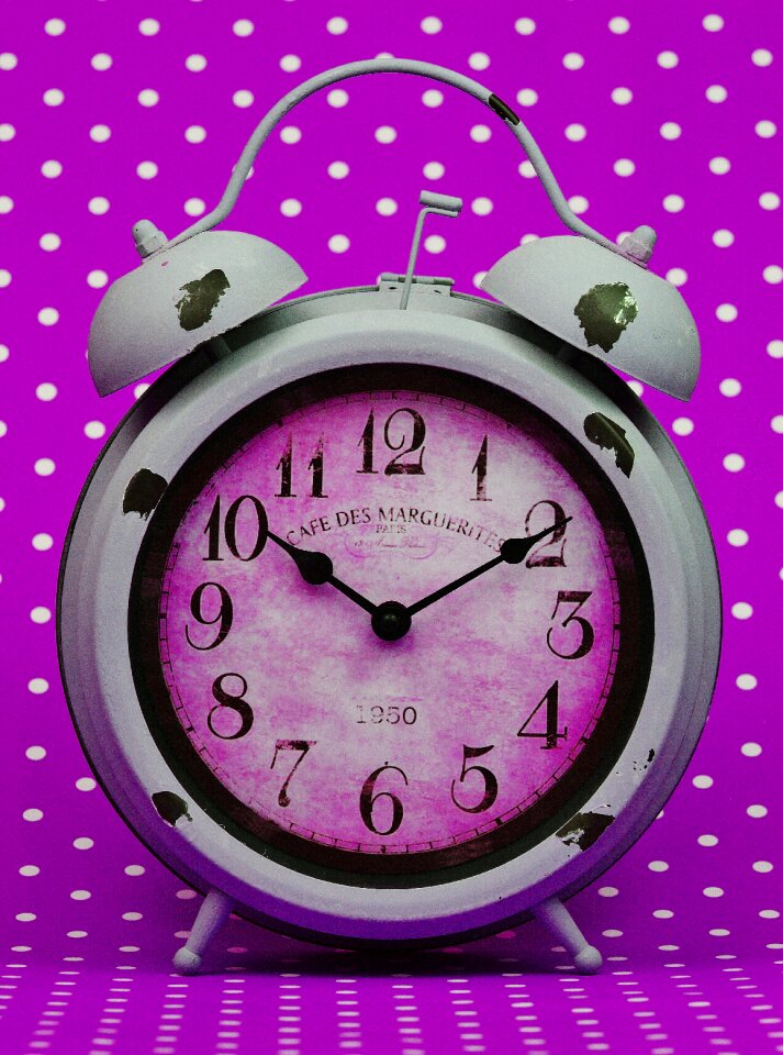 Time of time clock face