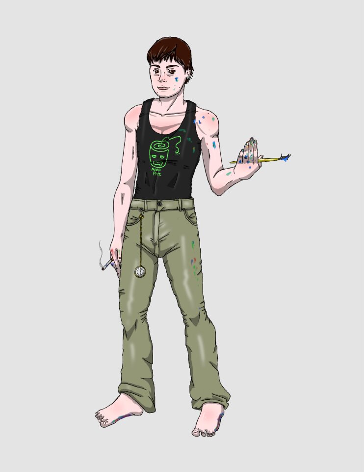 Drawing guy male