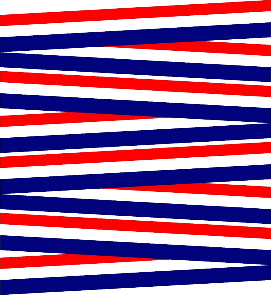 Patriotic ribbons bands