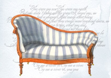 Chair lounge blue