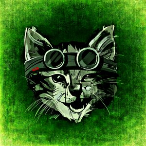 Abstract funny glasses