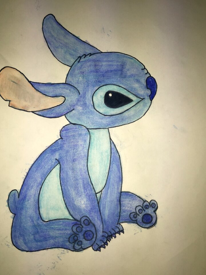 Sew animal blue character