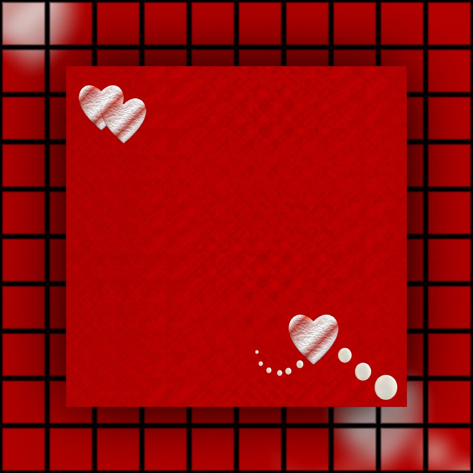 Valentine in love red