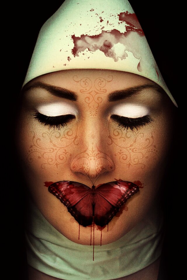Woman despair psycho