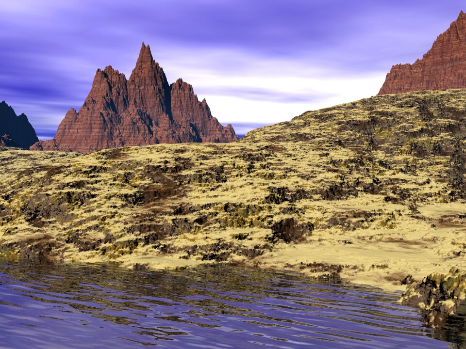 Water scenic nature