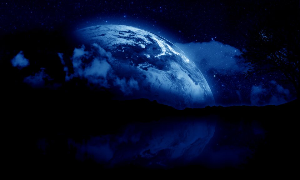 Blue moon image Free illustrations
