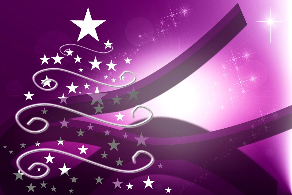 Bright christmas purple