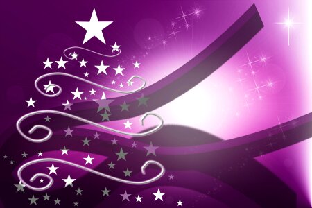 Bright christmas purple