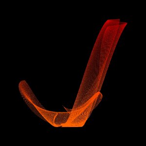Alphabet lines wave