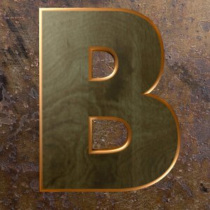 Alphabet letter wooden