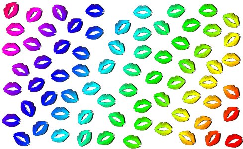 Colors screen the background