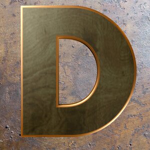 Alphabet letter wooden