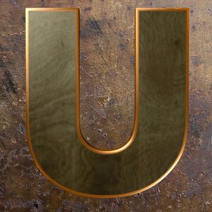 Alphabet letter wooden