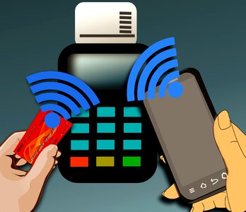 Data transfer mobile phone credit card