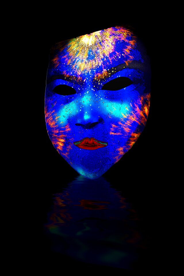 Jewellery venetian mask art