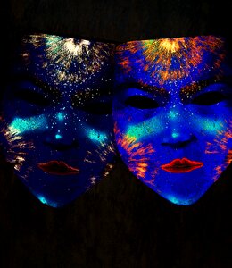 Jewellery venetian mask art