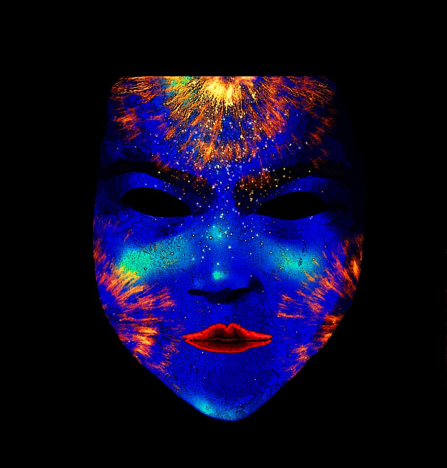 Jewellery venetian mask art