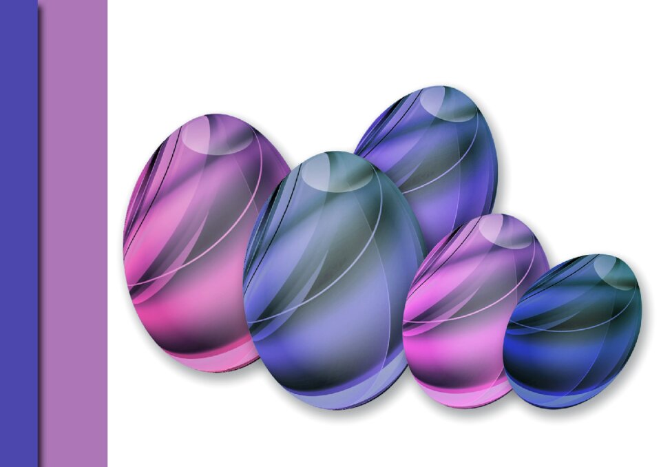 Blue easter greeting Free illustrations