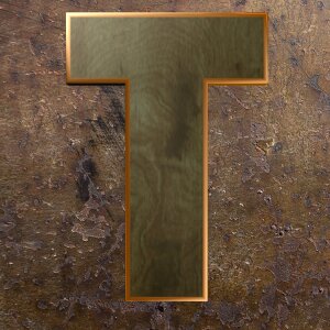 Alphabet letter wooden