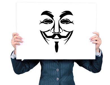 Trouble anonymous portrait