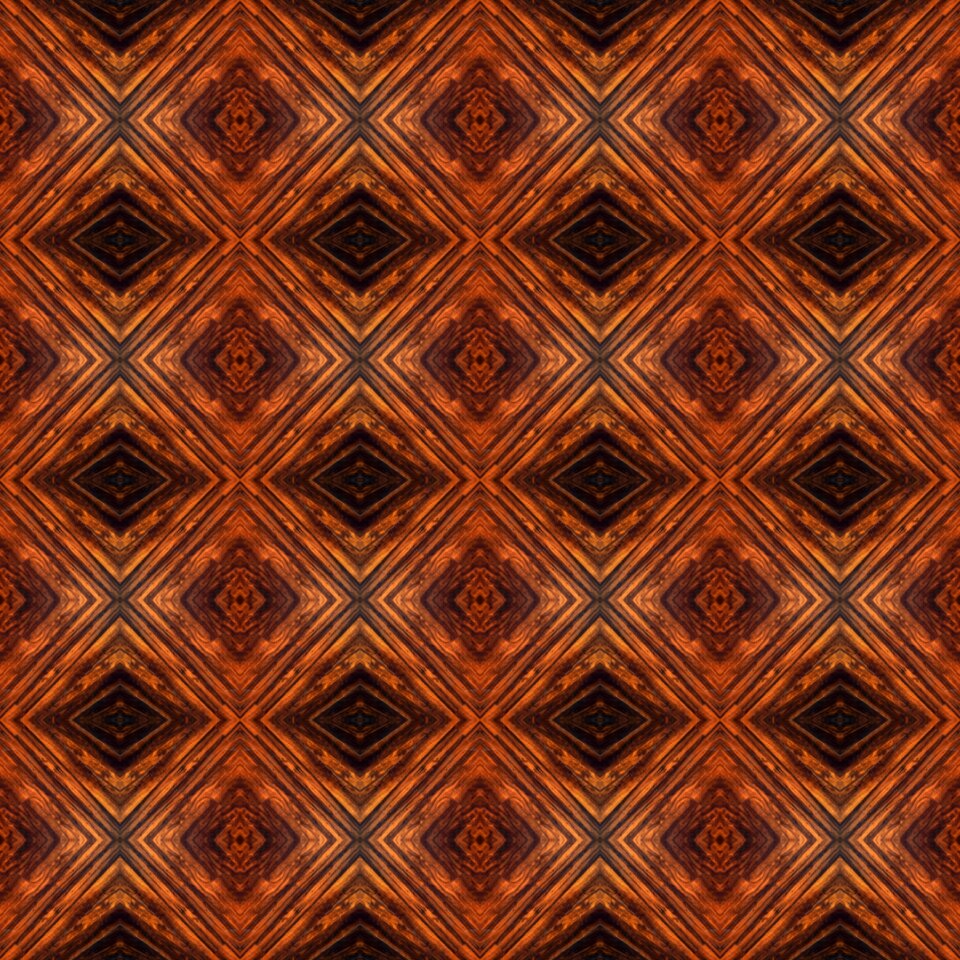 Symmetrical pattern woodgrain