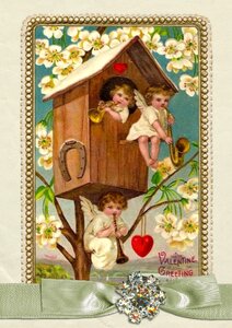 Card ornate vintage