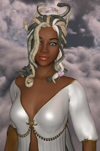Hair snake beauty