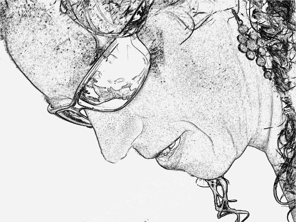 Abstract portrait head