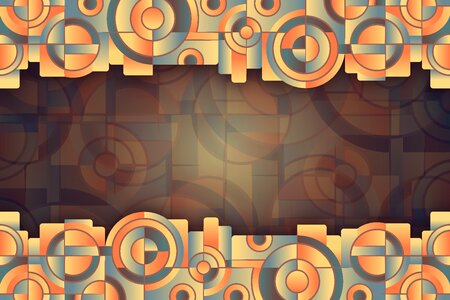 Abstract orange blue