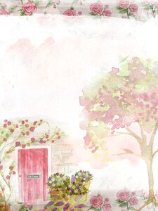 Background door tree