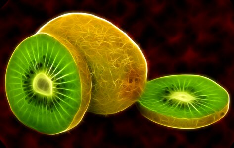 Green food acidic fruits