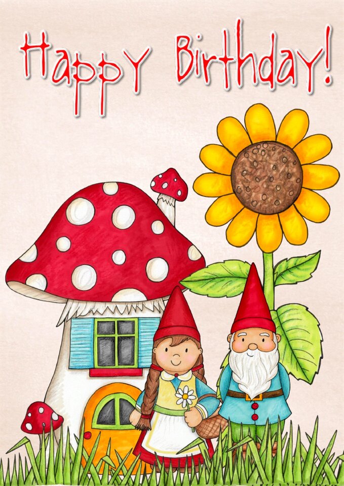 Greeting mushroom house