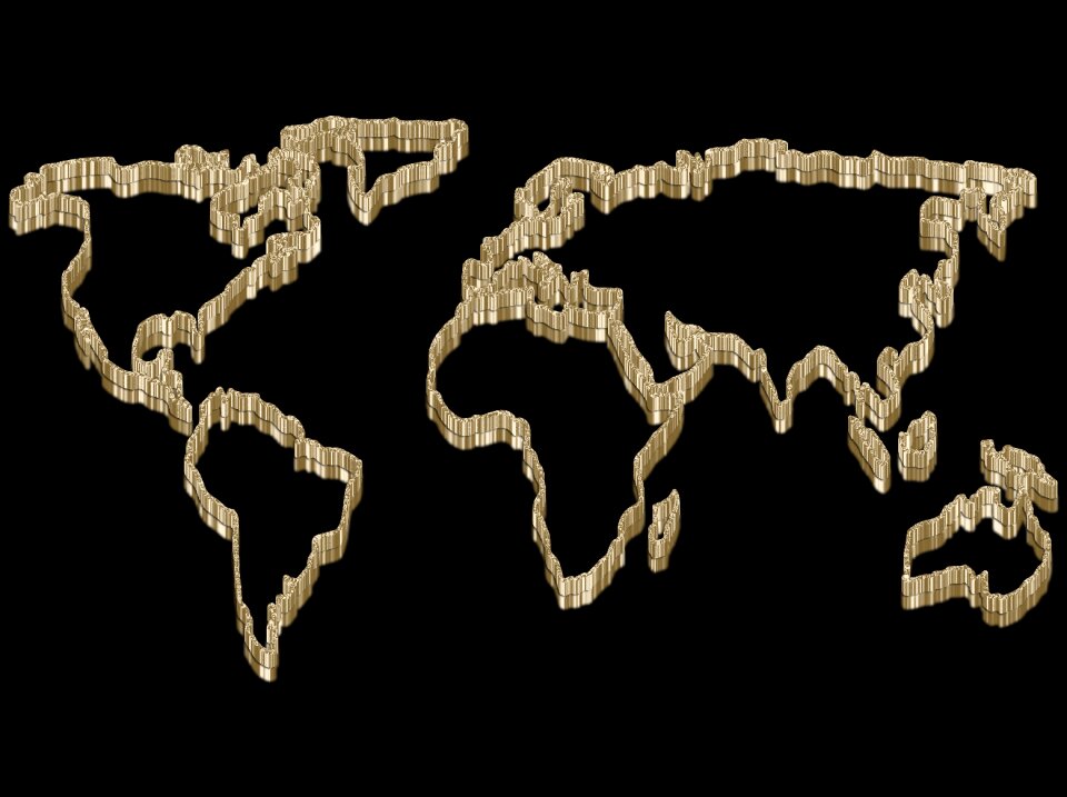 Three dimensional world Free illustrations