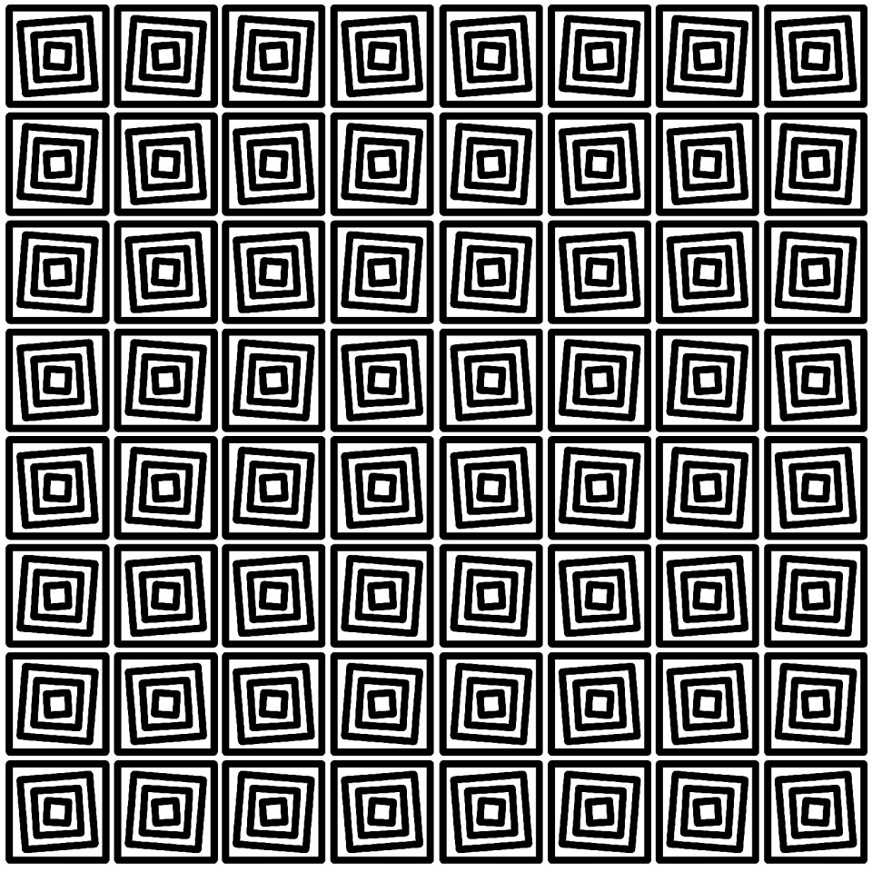 Black and white symmetrical repeated pattern