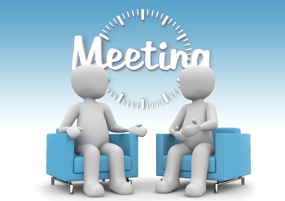 Businessmen meeting office