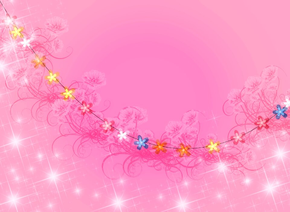Abstract pattern flowers
