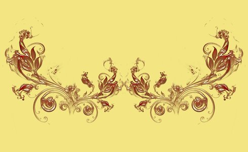 Floral pattern greeting card