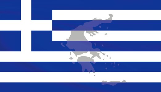 Blue white map