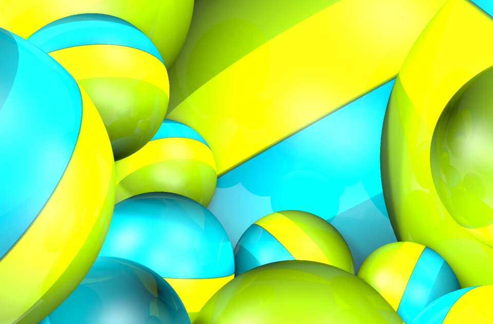 Blue yellow green