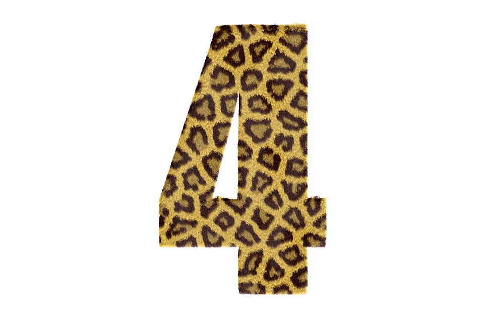 Texture leopard text