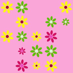 Flowers pretty pink background