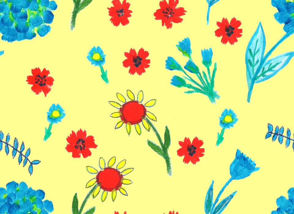 Yellow flower yellow design Free illustrations