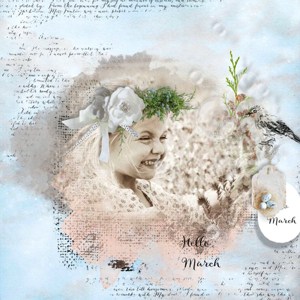 Scrapbooking girl digital scrapbooking