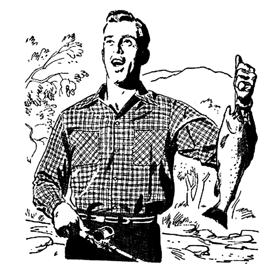 Vintage fish clip