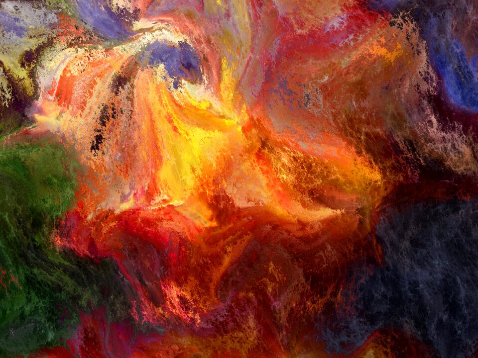 Orange yellow swirl