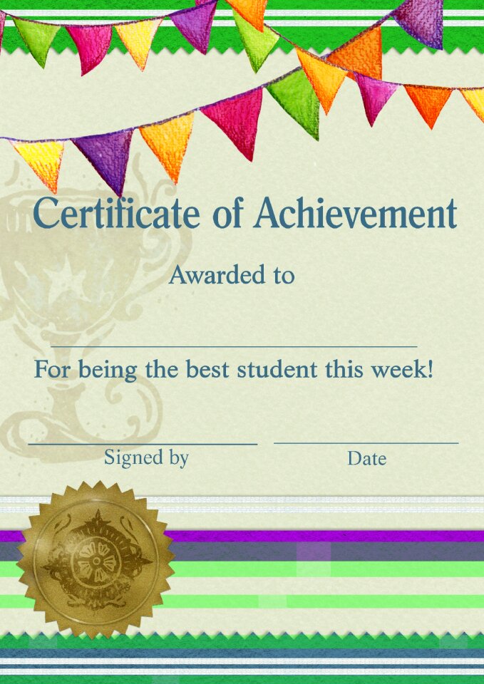 Teacher banner award