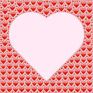 Love heart valentine red