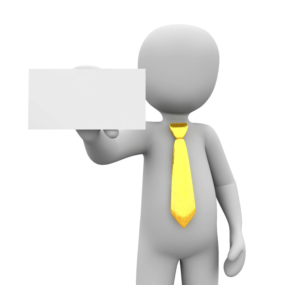 Contact business tie holder