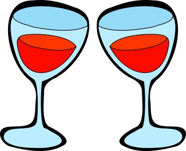 Glass red wine alcohol