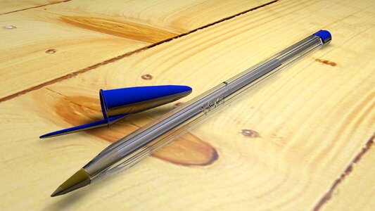 Ballpoint pen blue pen Free illustrations